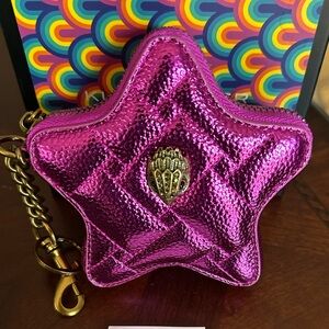 Kurt Geiger KENSINGTON STAR CHARM in Metallic Fuchsia NWOT